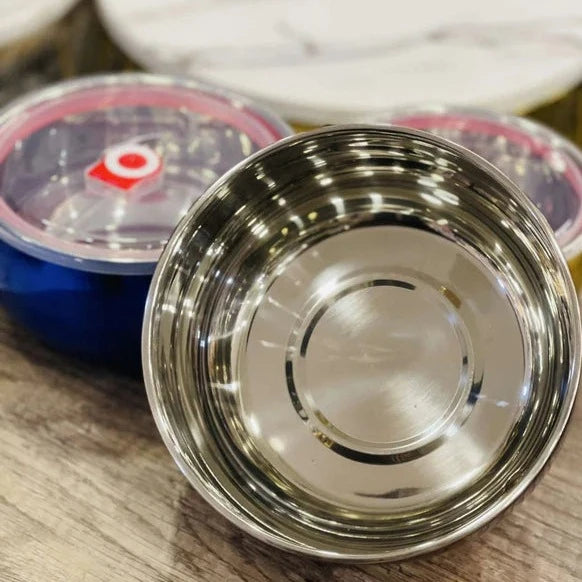 Set Of 3 Steel Fresh Bowl, Mixing Crisper Food Container Bowls, Stackable Portable Cooking Nesting Storage Bowls, Kitchen Rust-proof Food Storage Prep Bowl, Multifunctional Sealed Fresh Cooking Bowl Set Of 3 Steel Fresh Bowl, Mixing Crisper Food Container Bowls, Stackable Portable Cooking Nesting Storage Bowls, Kitchen Rust-proof Food Storage Prep Bowl, Multifunctional Sealed Fresh Cooking Bowl